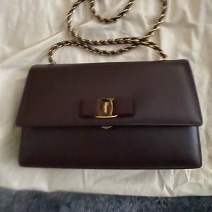 SOLD *Salvatore Ferragamo Ginny Vera Bow Crossbody